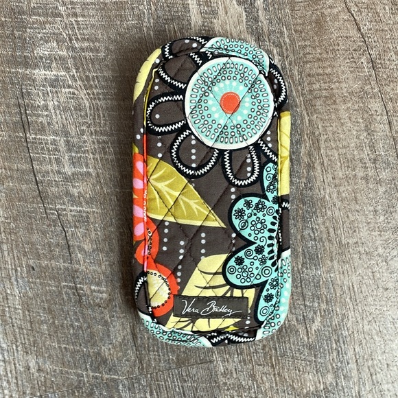 VERA BRADLEY Flower Shower Quilted Soft Eyeglass/ Sunglasses Case Double Pocket - Picture 2 of 11